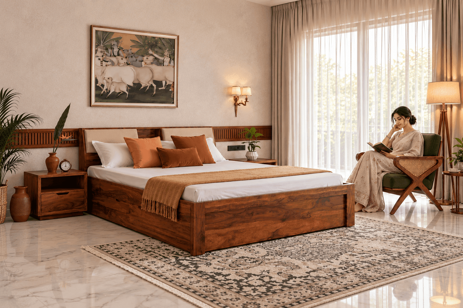 Where meals bring people closer - Sheesham wood dining collection by छाया Furnitures